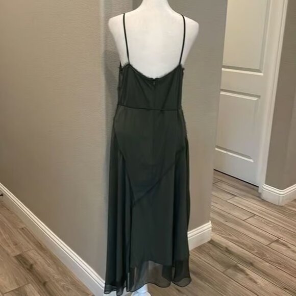 Elie Tahari Silk Slip Sleeveless MIDI Dress - Picture 3 of 6